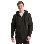 Felpa full-zip con cappuccio BS342 Black Spider