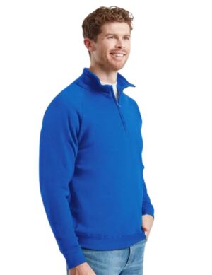 Felpa mezza-zip FR621140 fruit of the Loom, cotone
