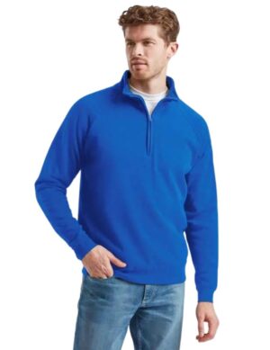 Felpa mezza-zip FR621140 fruit of the Loom, cotone