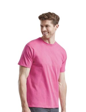 00% cotone filato ad anelli Belcoro. T-shirt manica corta set-in, collo con costina in cot./Lycra e fettuccia interna per maggiore comfort