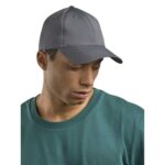 Cappello con visiera ATKAIC atlantis - poliestere riciclato, sei pannelli
