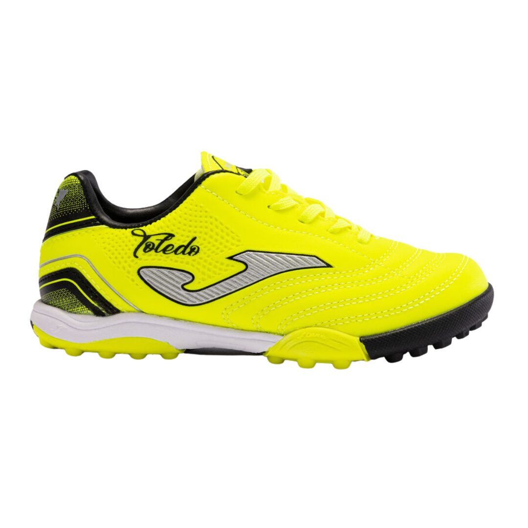 SCARPE CALCIO TOLEDO JR 23 TURF JUNIOR GIALLO FLUORESCENTE NERO